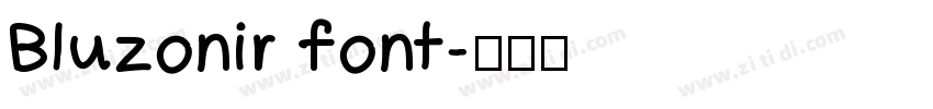 Bluzonir font字体转换